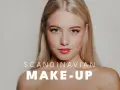 Blondynka z błękitnymi oczami prezentuje subtelny makijaż, podkreślający jej skandynawska uroda.