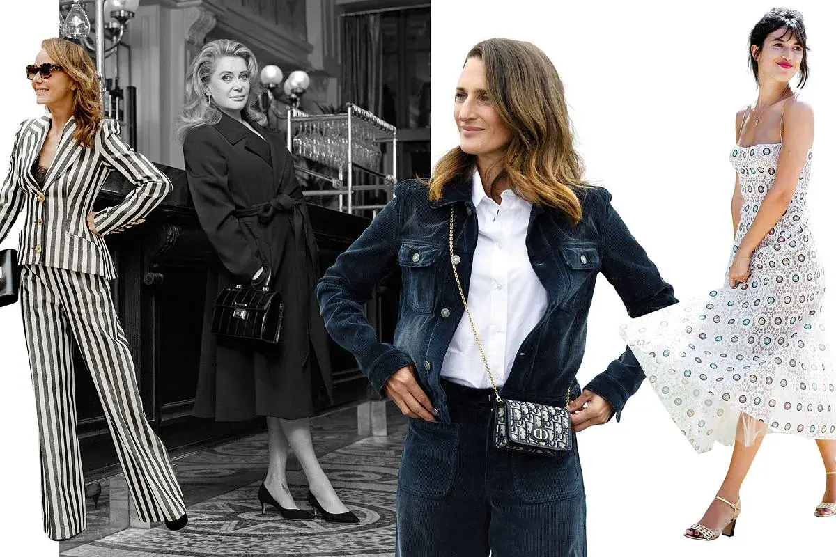 Ikony stylu prezentują francuską modę: od odważnych pasków po eleganckie sukienki i klasyczne płaszcze.