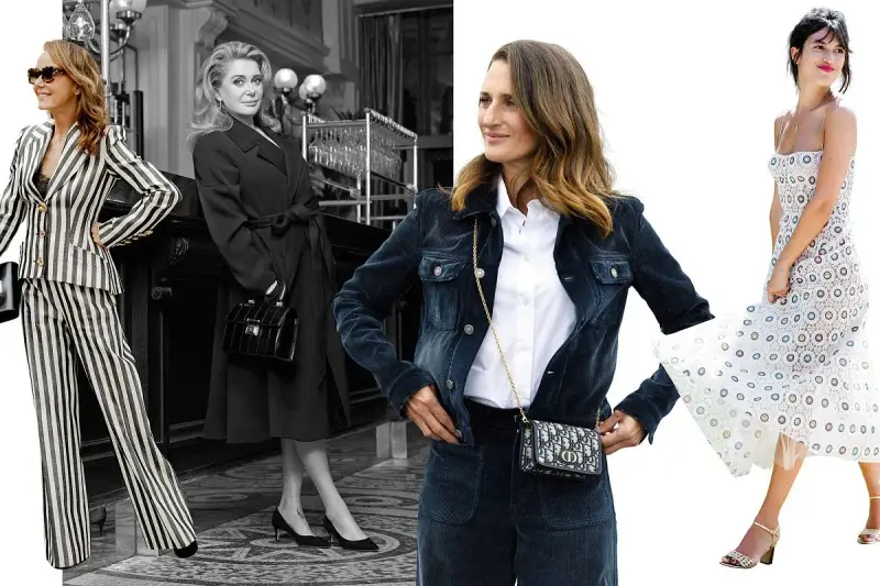 Ikony stylu prezentują francuską modę: od odważnych pasków po eleganckie sukienki i klasyczne płaszcze.
